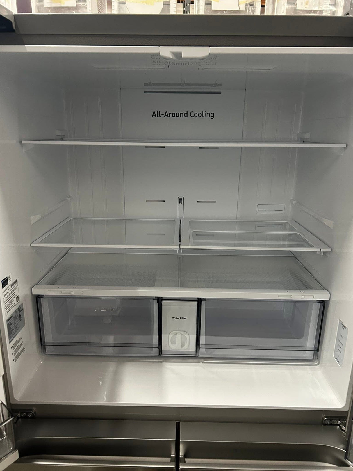 Samsung - Bespoke 23 cu. ft. Counter Depth 4-Door French Door Refrigerator with AI Hybrid Cooling