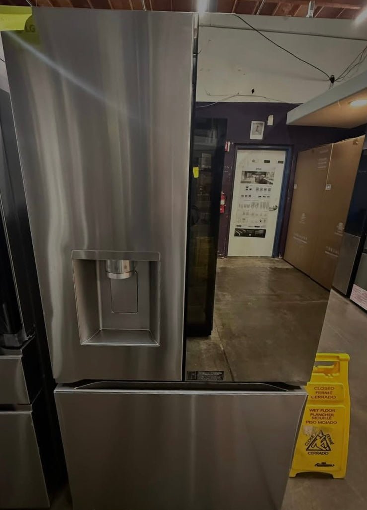 LG - Counter-Depth MAX 25.5 Cu. Ft. French Door Smart Refrigerator with Four Kinds of Ice - Stainless Steel