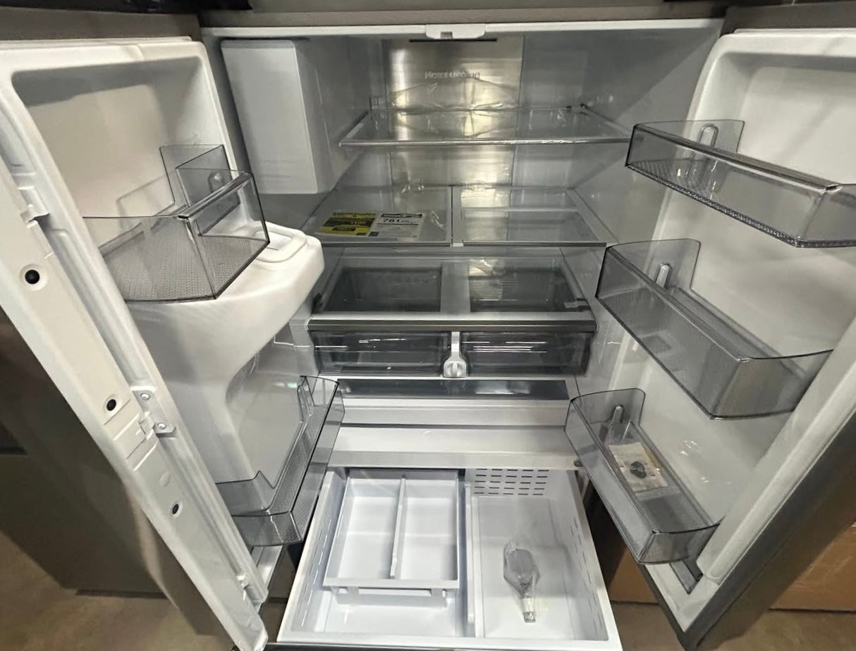 Samsung 30 cu. ft. Mega Capacity Standard Depth 3-Door French Door Refrigerator in with Family Hub