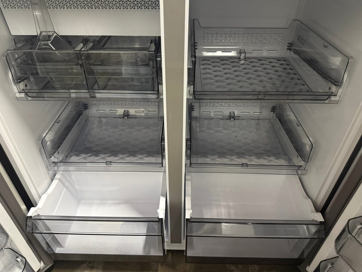 Samsung - Bespoke 23 cu. ft. Counter Depth 4-Door French Door Refrigerator with AI Hybrid Cooling