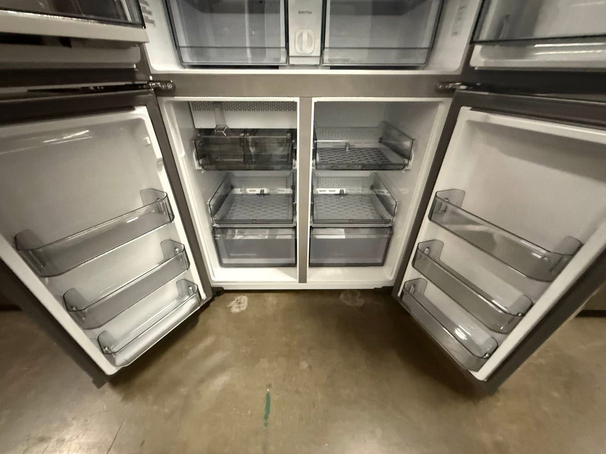 Samsung - Bespoke 23 cu. ft. Counter Depth 4-Door French Door Refrigerator with AI Hybrid Cooling