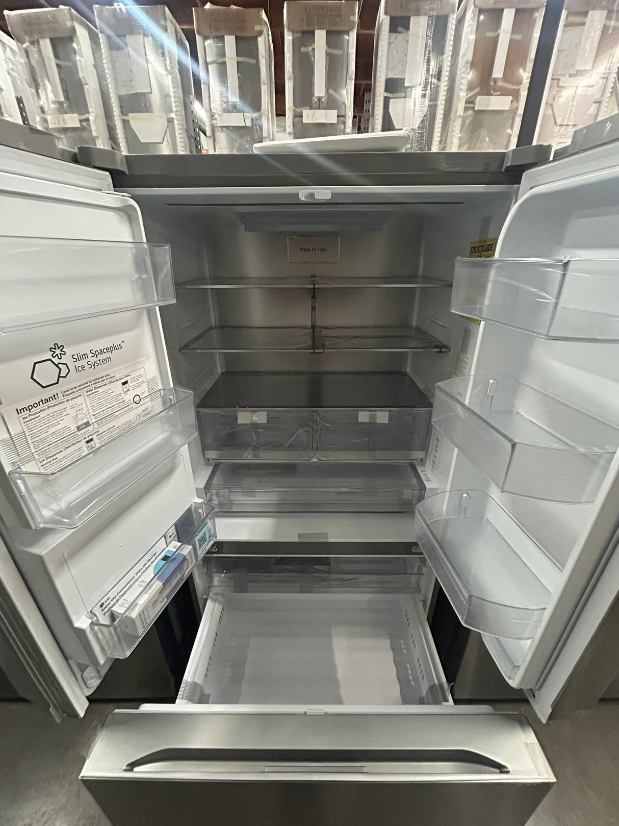 LG 26 cu. ft. Smart Counter-Depth MAX French Door Refrigerator with 4 types of ice in PrintProof