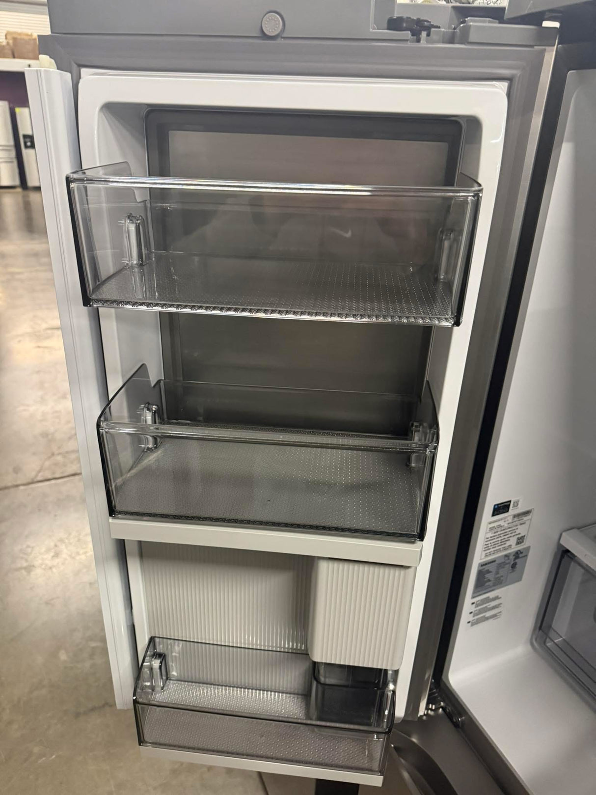 Samsung - Bespoke 23 cu. ft. Counter Depth 4-Door French Door Refrigerator with AI Hybrid Cooling