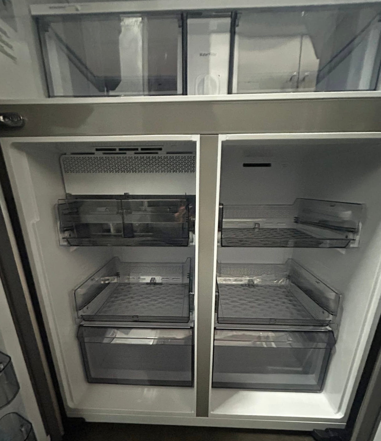 Samsung - Bespoke 23 cu. ft. Counter Depth 4-Door French Door Refrigerator with AI Hybrid Cooling