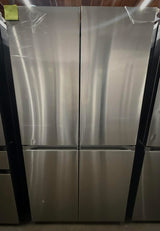 Samsung - Bespoke 23 cu. ft. Counter Depth 4-Door French Door Refrigerator with AI Hybrid Cooling