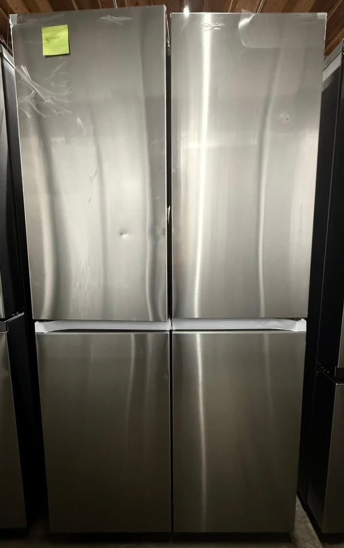 Samsung - Bespoke 23 cu. ft. Counter Depth 4-Door French Door Refrigerator with AI Hybrid Cooling