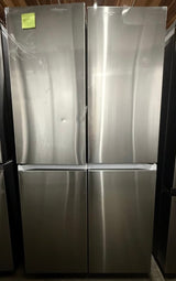Samsung - Bespoke 23 cu. ft. Counter Depth 4-Door French Door Refrigerator with AI Hybrid Cooling