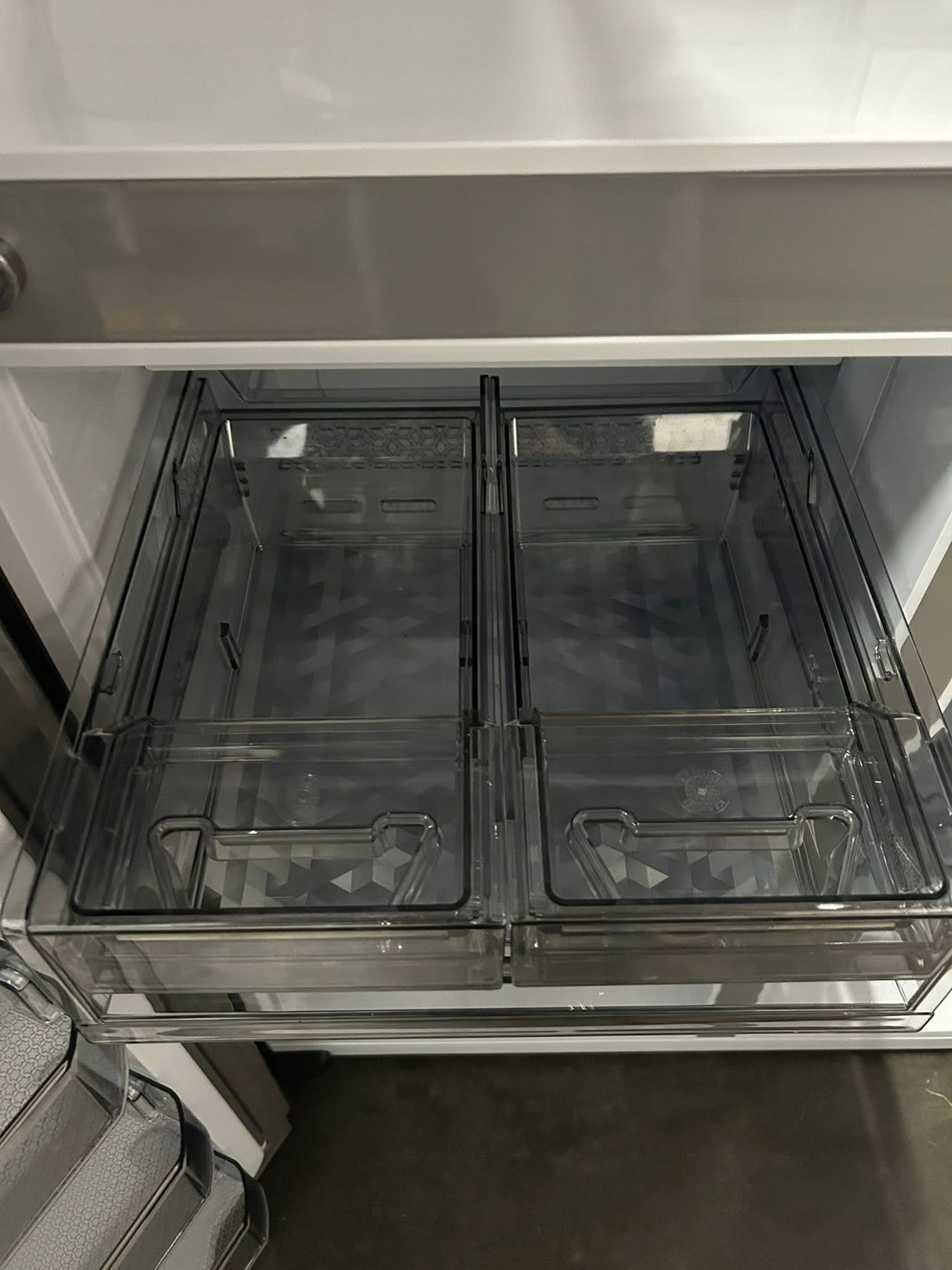 Samsung - Bespoke 23 cu. ft. Counter Depth 4-Door French Door Refrigerator with AI Hybrid Cooling