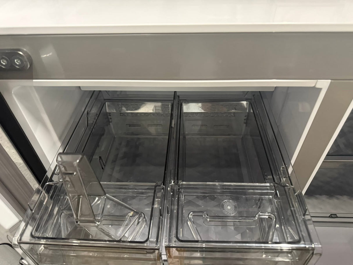 Samsung - Bespoke 23 cu. ft. Counter Depth 4-Door French Door Refrigerator with AI Hybrid Cooling