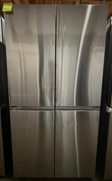 Samsung - Bespoke 23 cu. ft. Counter Depth 4-Door French Door Refrigerator with AI Hybrid Cooling