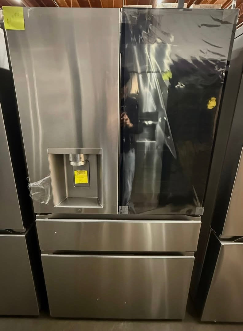 LG 29 cu. ft. SMART MyColor InstaView Standard-Depth MAX 4-Door French Door Refrigerator with Craft Ice